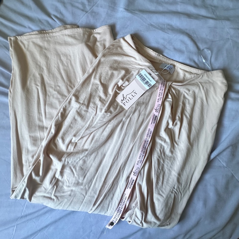 Oh Polly Maxi Skirt Set in Nude
